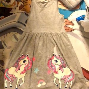 Gray unicorn dress